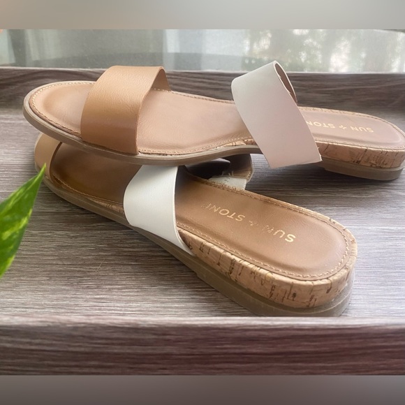 Double Strap Sandal • cork and leather • NIB - Picture 6 of 11